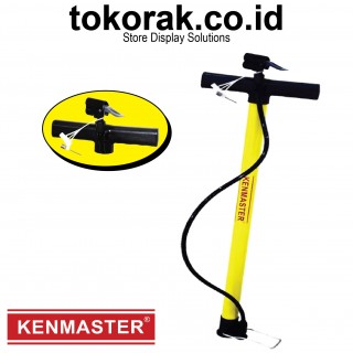 POMPA SEPEDA KUNING KENMASTER POMPA BAN TABUNG MANUAL SEPEDA MOTOR